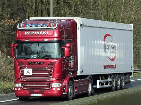 Scania R Series Topline From Repinski Poland Transport In Movement