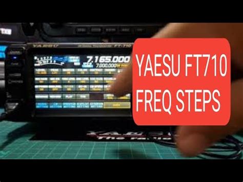 YAESU FT 710 Frequency VFO Channel Steps YouTube