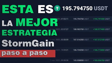 Stormgain Esta Estrategia Te Har Ganar Mucho Dinero Youtube