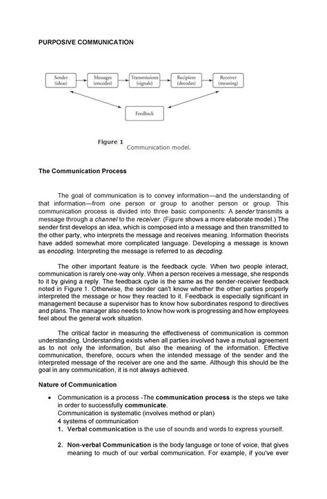 Purposive Communication Lecture Notes PURPOSIVE COMMUNICATION The