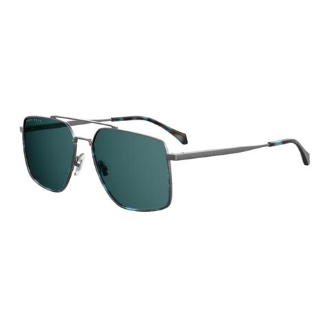 Hugo Boss S R Ku Matt Ruthenium Sunglasses Man