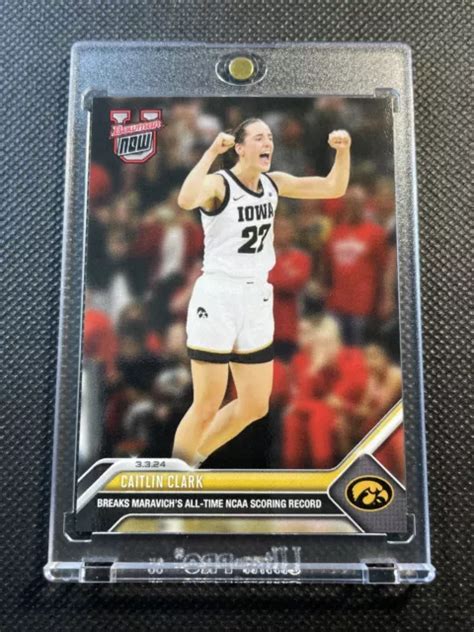 CAITLIN CLARK 2024 Bowman U NOW 61 Breaks Pete Maravich S NCAA Scoring