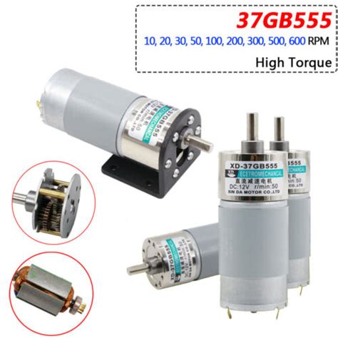 Micro DC 12V 24V Gearmotor Metal Gearbox Motor 15W High Torque 10