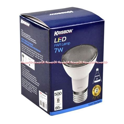 Krisbow LED Par Lamp 7watt Lampu LED Bohlam Model Bulat Warm White Cool