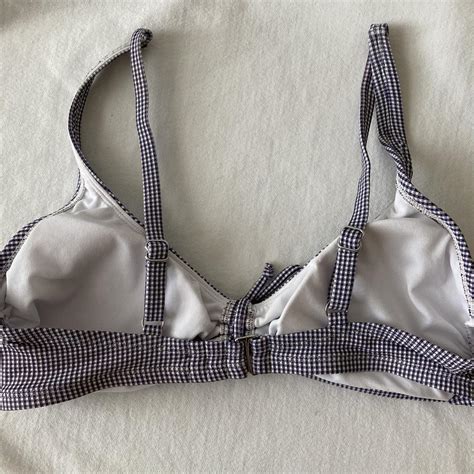 Target Women S Blue And White Bikini And Tankini Tops Depop