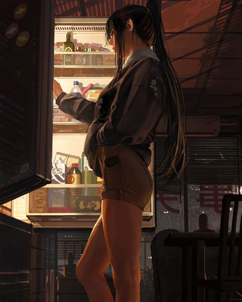 Wallpaper Women Original Characters Artwork Drawing GUWEIZ Long