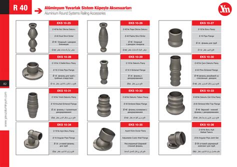 Alüminyum Yuvarlak Sistem Küpeşte Aksesuarları Yavuz Metal Alüminyum