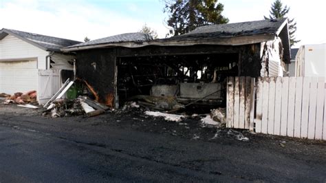 Fire Nearly Destroys Neighbouring Garages And Vehicles Ctv News