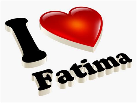 Fatima Name Stylish Wallpapers - Heart, HD Png Download , Transparent ...