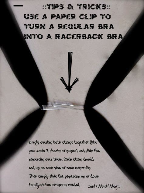 Turn Your Regular Bra Into A Racerback Bra Bra Hacks Hide Bra Straps