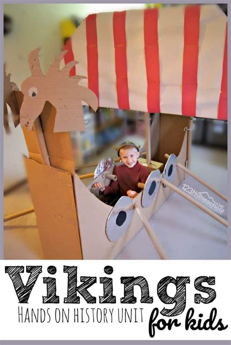 Vikings for kids w amazing diy viking ship for kids – Artofit