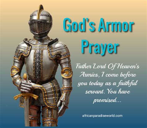 God's Armor Prayer To Equip You Against Spiritual Battles