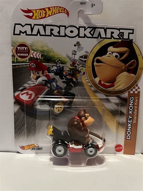 Amazon.com: DieCast Hot Wheels Mario Kart Donkey Kong - Standard Kart ...