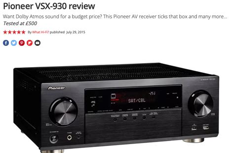 Pioneer Vsx Dolby Atmos Surround Forsterker Finn No