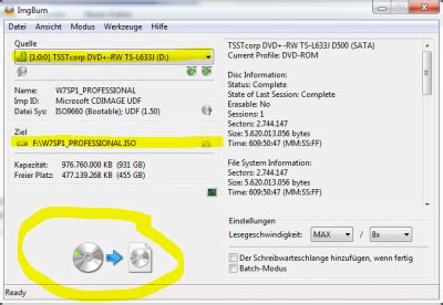 Windows 7 ISO Image Auf USB Stick Spielen Brenne