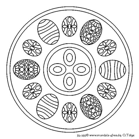 Mandalas de Pascuas para imprimir y colorear Colorear imágenes