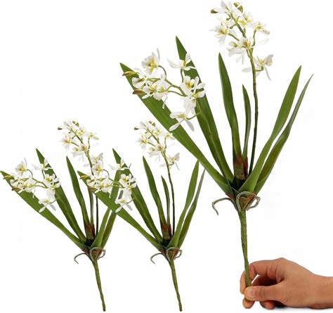 Amazon YAFIYGI Orchid Leaves Artificial Artificial Orchid Leaves