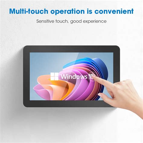 10 Inch Wall Mounted Capacitive Touch Screen Rj45 Wifi Rs232 Rs485