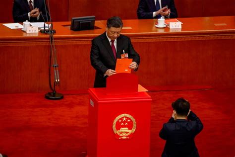 Fotogallery Cina Xi Jinping Eletto Per Il Terzo Mandato Da Presidente