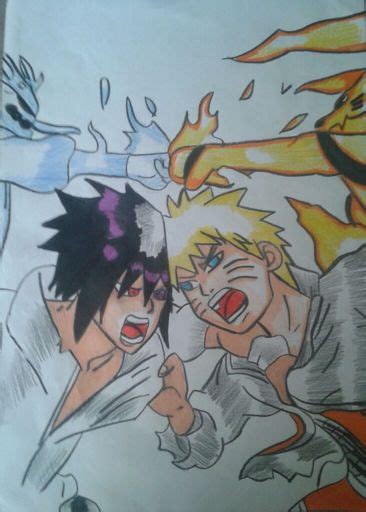 Naruto VS Sasuke [FAN ART] | Animaverso Amino