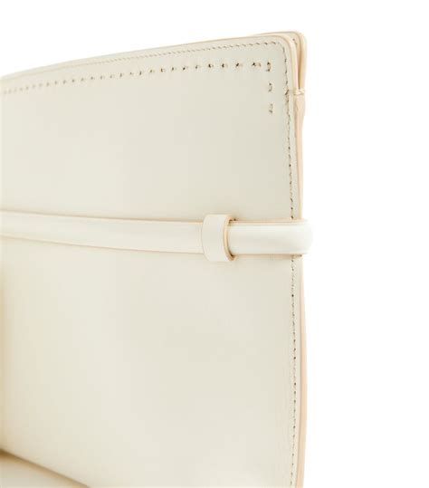 Womens Max Mara White Leather Archetipo Clutch Bag Harrods UK