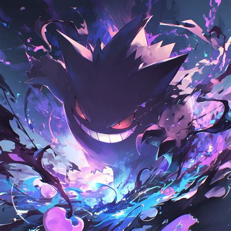 Gengar Avatar Dynamic Anime Pokémon Illustration by patrika