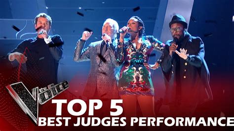 Top 5 Judges Performance On The Voice Best Youtube