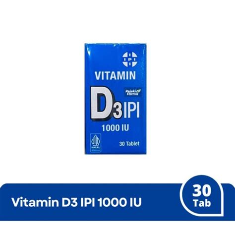 Jual Vitamin Ipi D Iu Isi Tablet Ipi Vitamin D Shopee