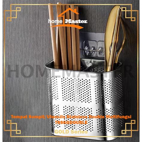 Jual Homemaster Tempat Container Sumpit Chopsticks Sedotan Straw Sendok