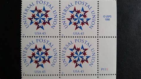 Universal Postal Union US Postage Stamps Unused Mint Condition Scott