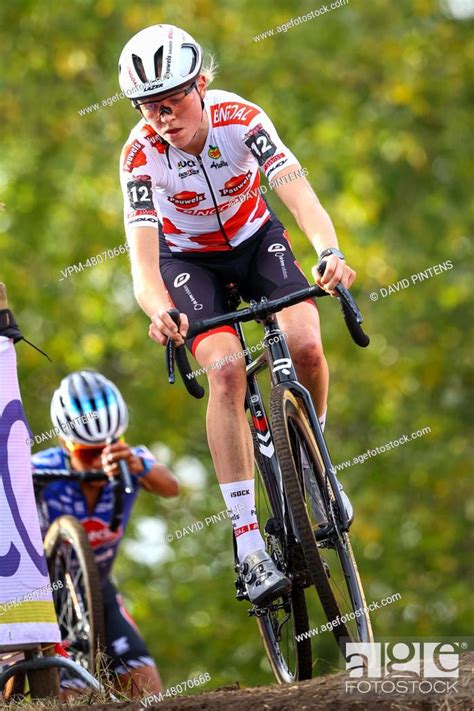 Dutch Fem Van Empel Pictured In Action During The Women S Elite Race At