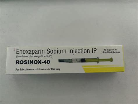 Rosinox Enoxaparin Injection Mg Ml At Rs Piece