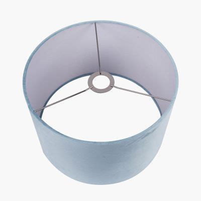 Rene 40cm Duck Egg Velvet Cylinder Shade Zurleys