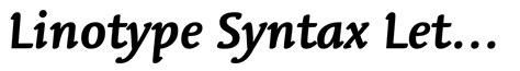 Linotype Syntax Letter Font | Webfont & Desktop | MyFonts