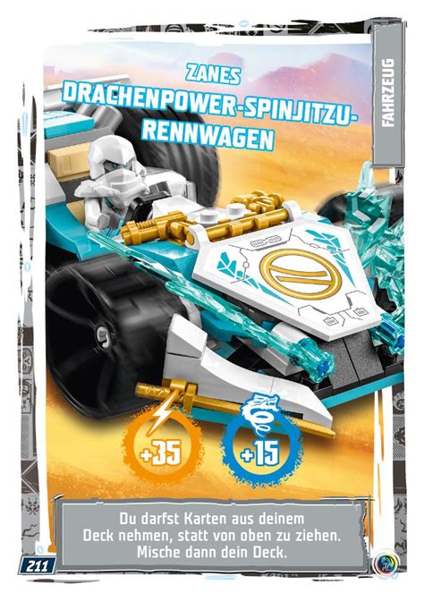 Nummer 211 I Zanes Drachenpower Spinjitzu Rennwagen I LEGO Ninjago TCG