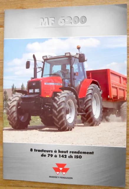 Prospectus Brochure Catalogue Massey Ferguson Tracteur S Rie Mf