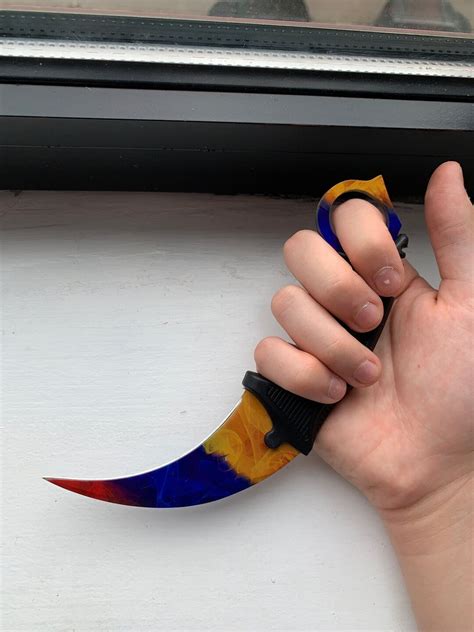 IRL CS GO Karambits Marble Fade Gamma Doppler Ruby Etsy Hong Kong