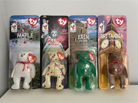 Ty Beanie Babies Mcdonalds International Bears Set Of New In Box Ebay