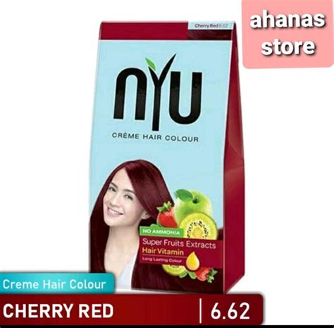 New Creme Hair Colour Pewarna Cat Rambut Nyu Cherry Red Best Seller Lazada Indonesia