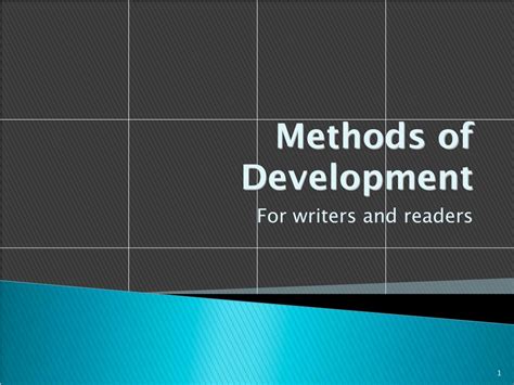 diverse techniques  writing development powerpoint