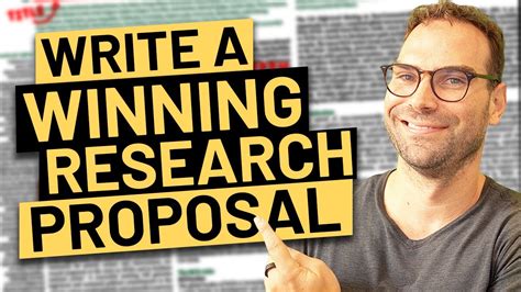 Craft A Winning Research Proposal Proven Method And Live Example Youtube