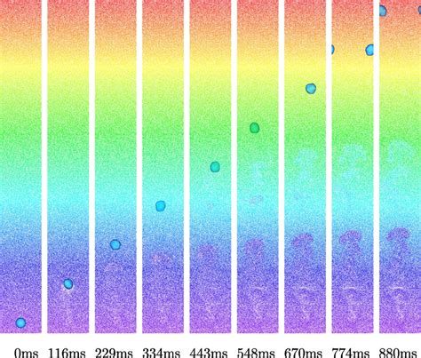 Illustration Of The Simulation For The Rising Bubble Particles Stick