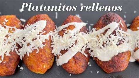 PLATANITOS RELLENOS DE QUESO MOLOTES DE PLÁTANO MACHO EN CASA CON