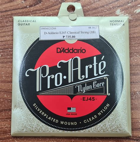 D Addario Pro Arte Nylon Core Classical Guitar Strings Set Lazada PH