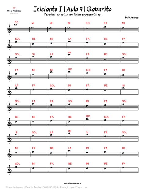Notas Musicais Para Iniciantes - Notas Musicais para Iniciantes: Aula 9 | PDF | Pitch (Música) | Teoría ...