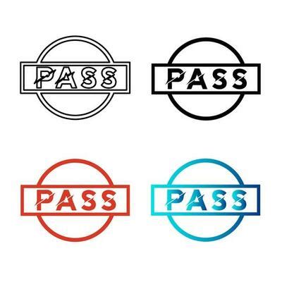 pass logo vector art icons  graphics