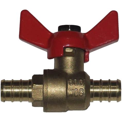 Waterline Products 1 2 Pex Brass T Handle Ball Valve Weeks Home Hardware