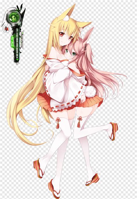 Anime Kitsune Yuri Mangaka Randeer Cg Artwork Manga Png PNGEgg