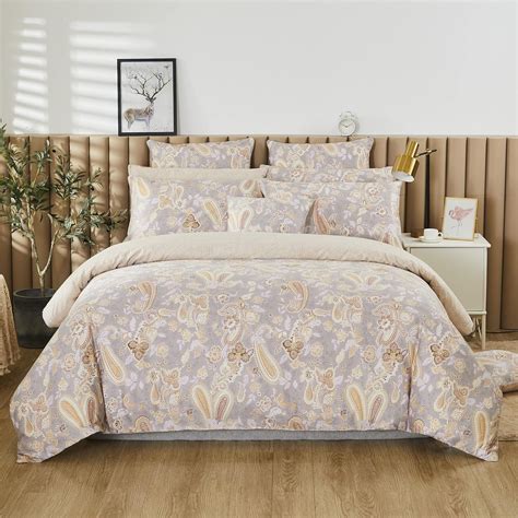 Amazon Fadfay Elegant Paisley Duvet Cover Set Queen Shabby Floral