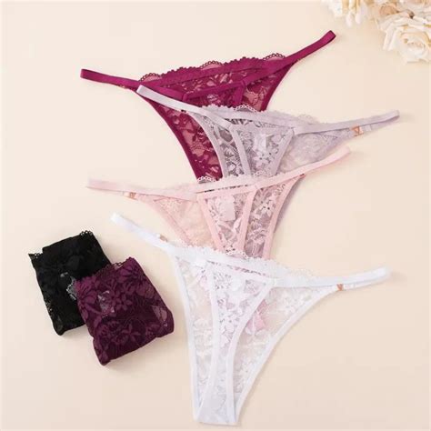 Kit C 10 Unidades De Calcinha Fio Dental Regulagem Lingerie Sexy Shopee Brasil
